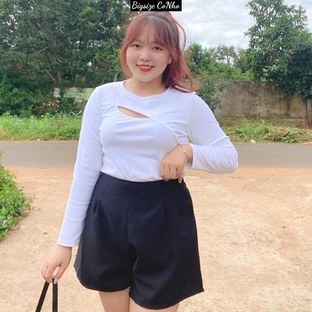Combo 2 quần đùi xếp ly bigsize nữ QDXL