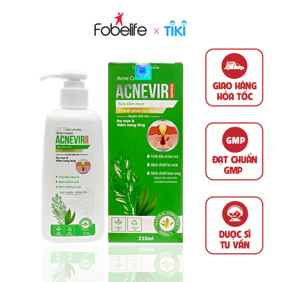 Sữa Tắm Chuyên Biệt Cho Mụn Lưng Mông Ngực Acnevir