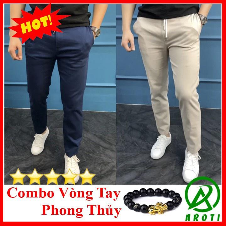 Quần Kaki Nam Cao Cấp 2020 QK040 tặng kèm vòng tay phong thủy