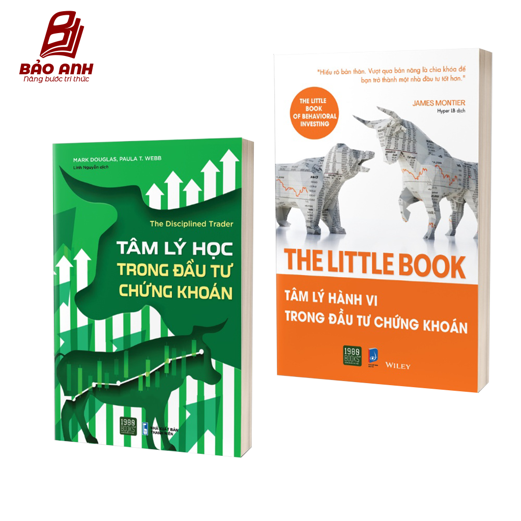 Sách - Combo 2 cuốn Tâm lý học trong đầu tư chứng khoán và The Little Book Tâm lý hành vi trong đầu tư chứng khoán - 1980Books