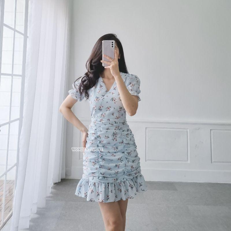 Đầm WONDERHOUSE bèo nhún thân