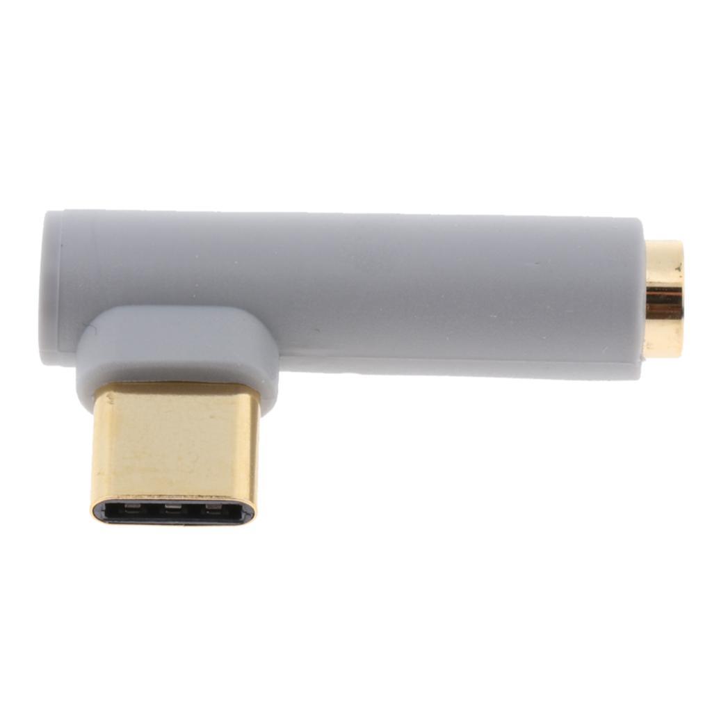 USB Type C Male to 3.5mm Earphone Female Audio Adapter for