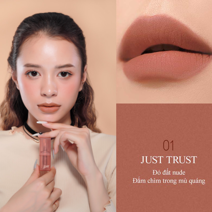 Combo 2 Son BBiA Last Powder Lipstick tặng 1 túi trang điểm hologram 3.5g