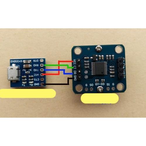 Cảm biến màu RGB TCS34725 GY-33 giao tiếp I2C và UART