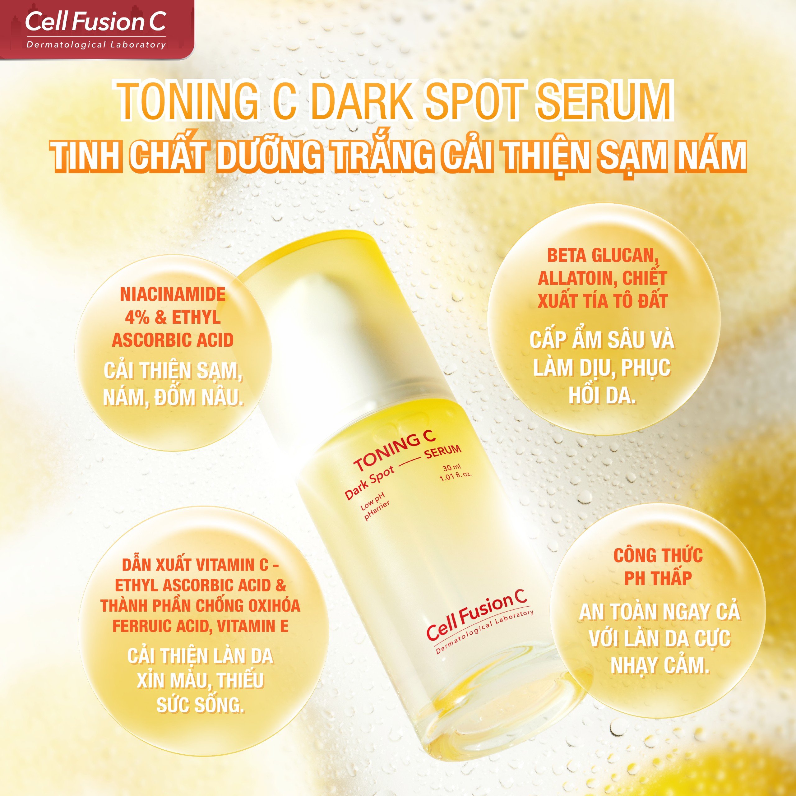 Tinh Chất Dưỡng Trắng, Cải Thiện Sạm Nám Toning C Dark Spot Serum (30ml)