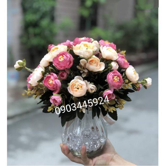 Hoa Giả - Hoa Trà Voan Loại Đẹp Tông Màu Chín