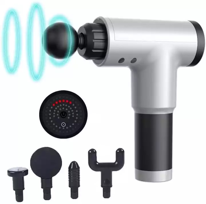 Súng Massage Cầm Tay Fascial Gun KH-320 Thế Hệ Mới 6 Cấp Độ Hỗ Trợ Mát Xa Chuyên Sâu, Giảm Đau Cơ, Cứng Khớp