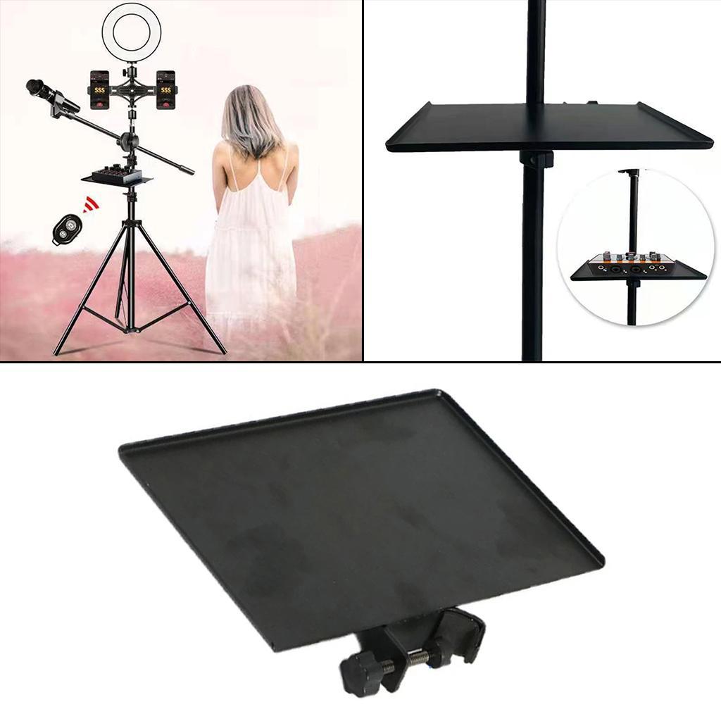 Heavy Duty Sound Card Tray Live Broadcast Microphone Stand Clip Holder Small