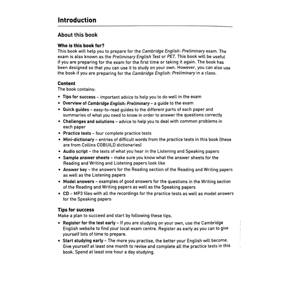 Collins Cambridge EnglishPreliminary - Kèm CD