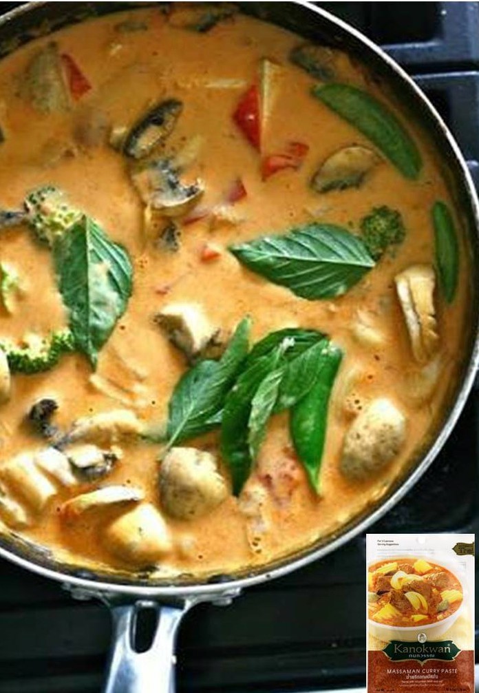 Cà ri Massaman 500g Kanokwan Thái Lan - Massaman Curry Paste 500g