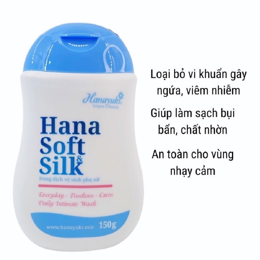 Dung dịch vệ sinh cho nữ và nam Hanayuki Hana Soft &amp; Silk