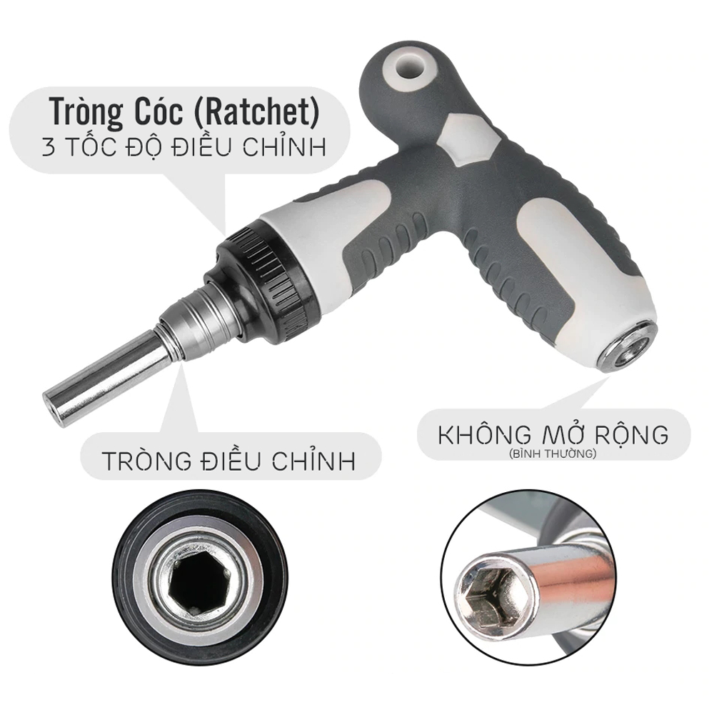 Bộ Tua Vít chữ T Tròng Cóc 40 Món Đa Năng Và Socket Lục Giác Nhiều Đầu Linh Hoạt Với Thanh Nối Dài Đa Năng Tiện Lợi Giúp Sửa Chữa Gia Đình Mai Lee