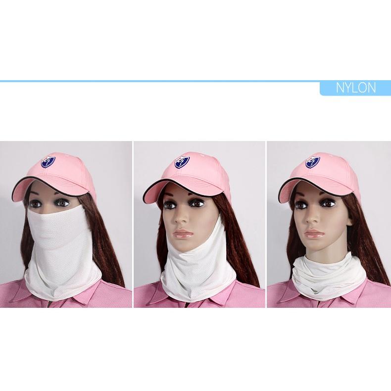 Khẩu trang chống nắng golf nữ WB003 - Chất liệu lụa lạnh thoáng khí, sợi siêu mịn Chống nắng và chống UV
