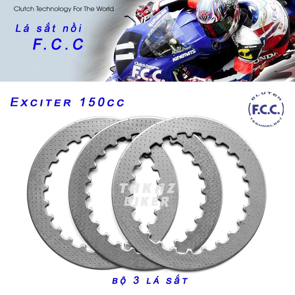 A1 Full combo bộ nồi đế nhôm FCC - mặt ép - lá bố - lá sắt dùng cho xe Exciter 150 col tay