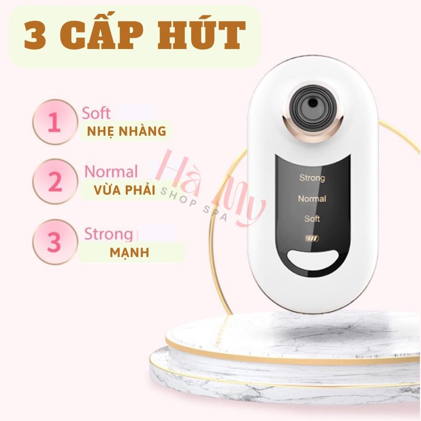 Máy Hút Mụn Cầm Tay Mini Tích Điện 3H Hút Mụn Đầu Đen Mun Cám Sợi Bã Nhờn Siêu Khỏe Siêu Sạch Cho Spa &amp;amp; cá Nhân