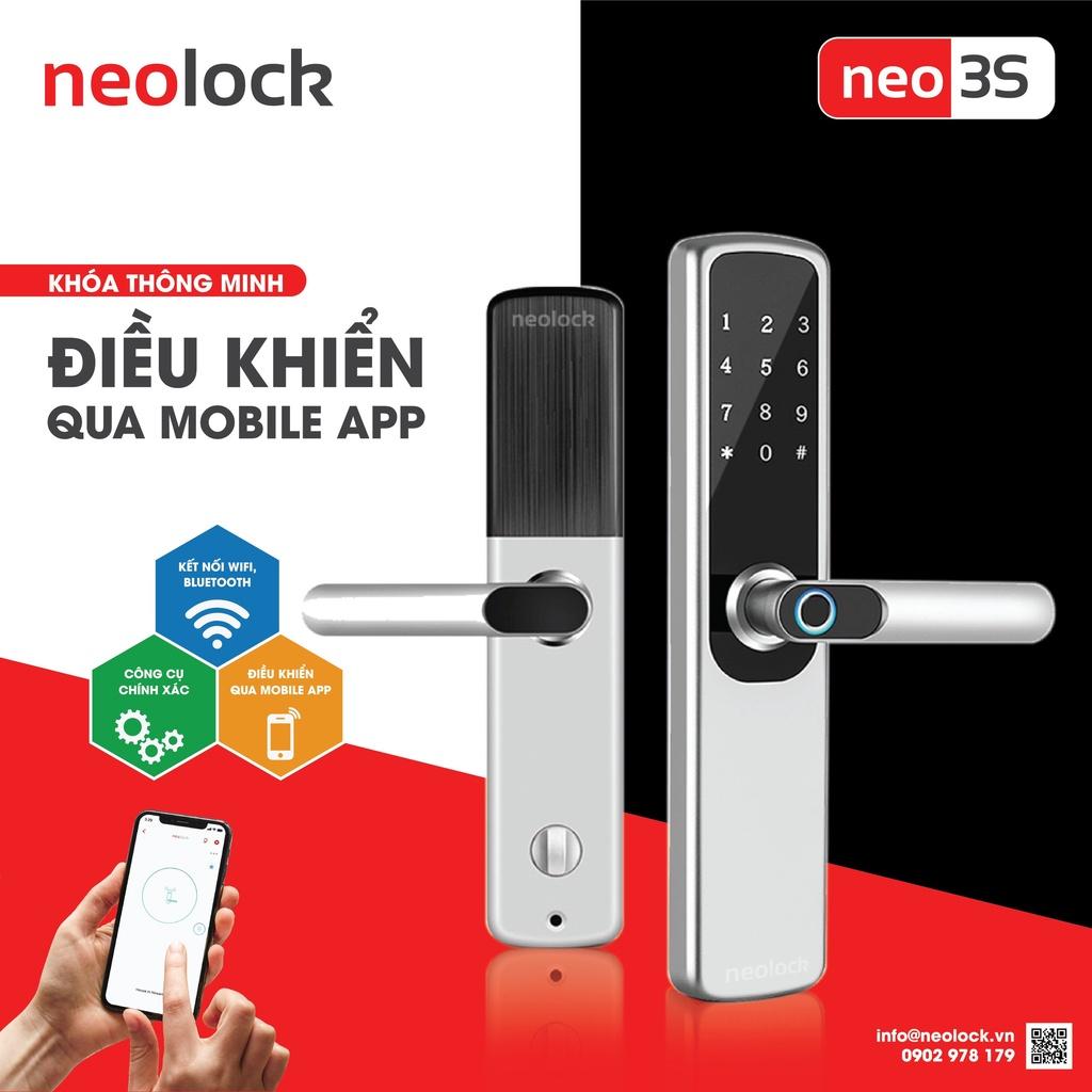 Khóa cửa thông minh neolock - neo3S dành cho cửa gỗ, cửa thép chống cháy, cửa nhựa