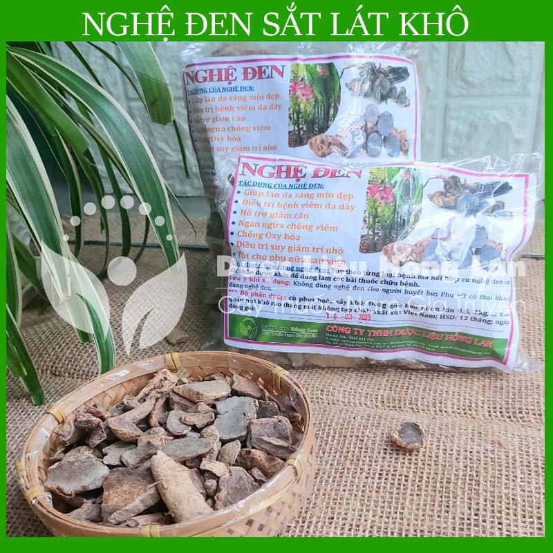 Củ Nghệ Đen sắt lát khô 1kg