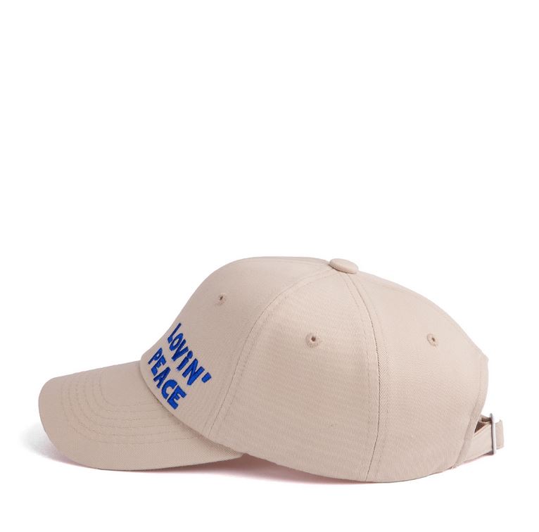 PREMI3R Mũ lưỡi trai Nón kết LOPE SIDE FONT beige phong cách hàn quốc  2034