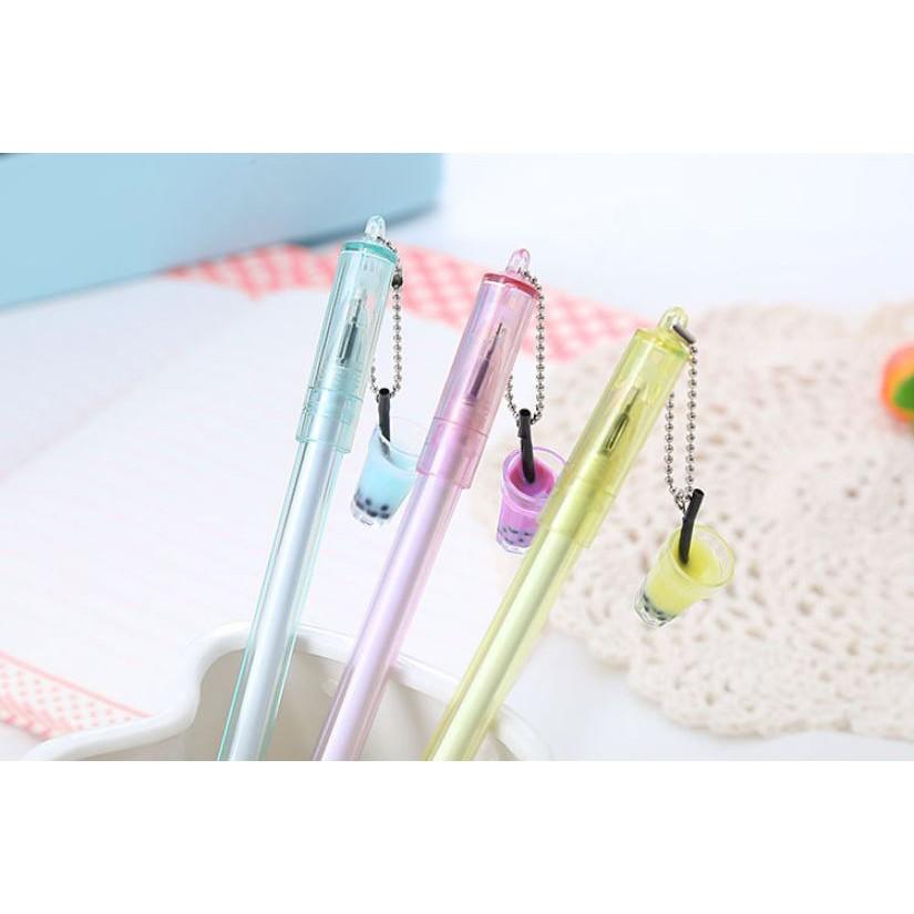 Bút Gel Nước Mực Đen Ly Trà Sữa H68