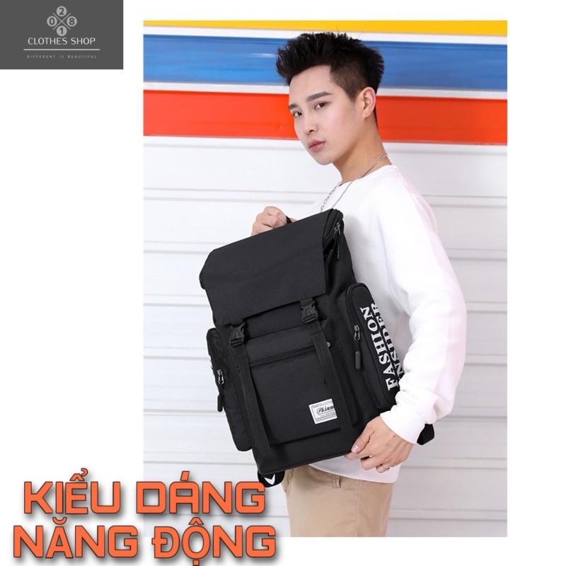 Balo Laptop Thời Trang Backpack Vải Chống Thấm Cao Cấp 2810 Clothes Shop - Balo Laptop Đi Học Đi Chơi Ulzzang Unisex