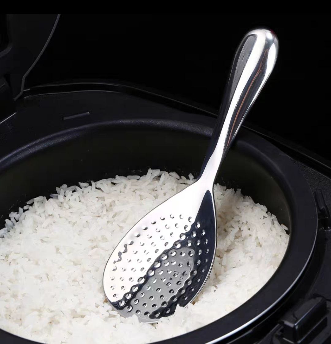 MUỖNG CƠM INOX SUS 304 CHỐNG DÍNH 2 MẶT MÃI ĐỈNH ( HÀNG DẦY XỊN - MSP-AL380 )