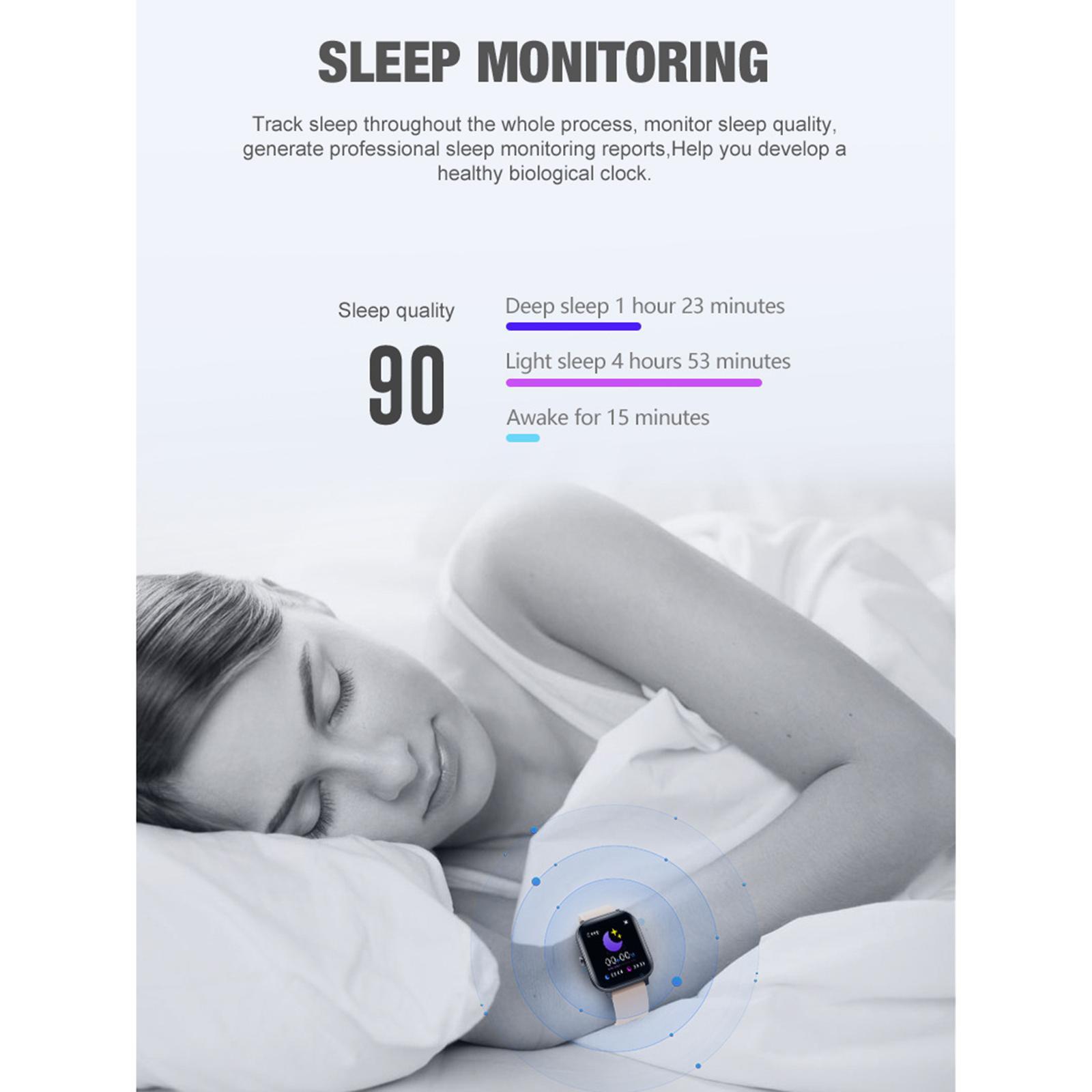 Smart Watch Blood Pressure Monitor Bracelet Wristband Pink