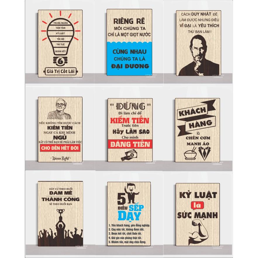 Tranh bằng Gỗ MDF phòng khách Tranh Treo Tường Văn Phòng Decor Trang Trí- 5 Điều Sếp Dạy