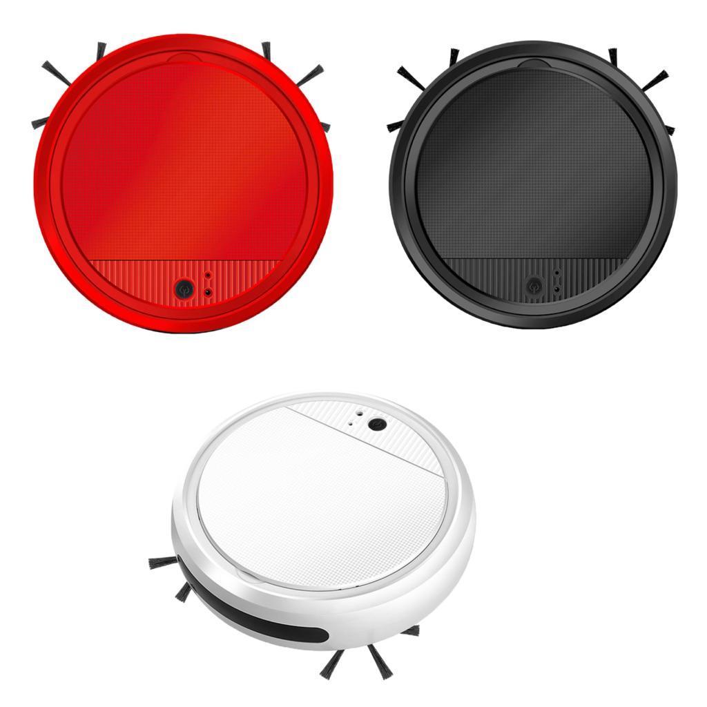 3.7V Smart Robot Vacuum Cleaner Sweeping Robot Machine for Pet Hair Black