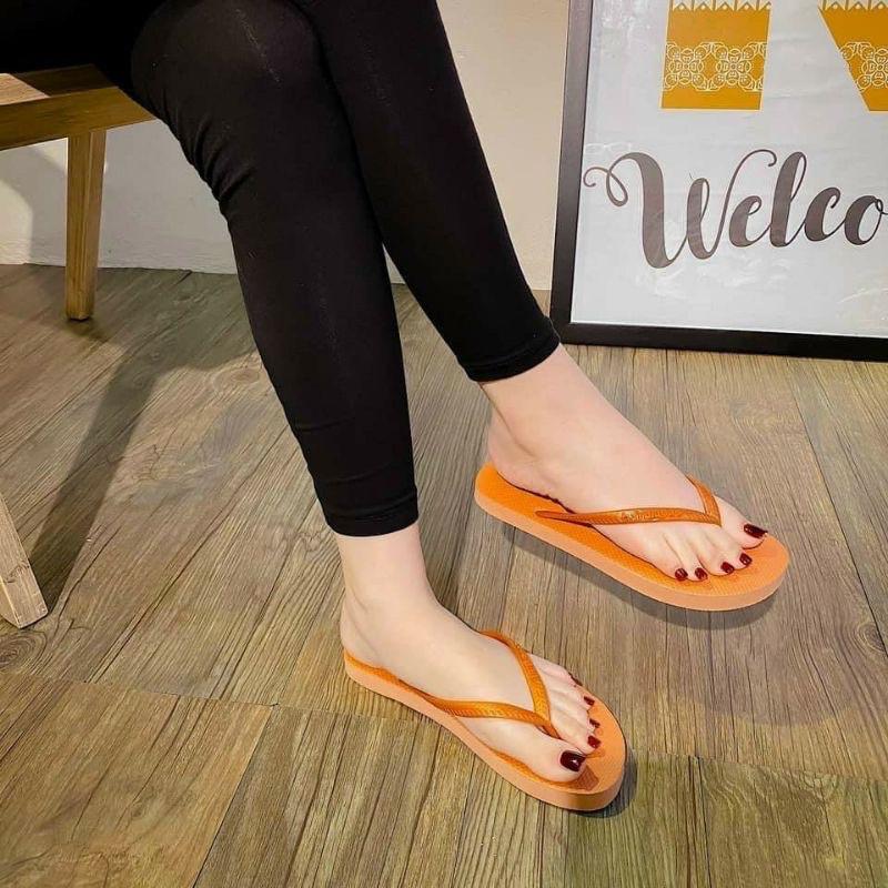 Dép kẹp Havaianas nữ thời trang siêu êm mềm đi biển đi chơi - DL111 - hồng