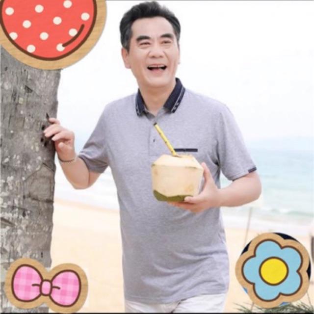 Áo thun có cổ nam trung niên, áo cho bố