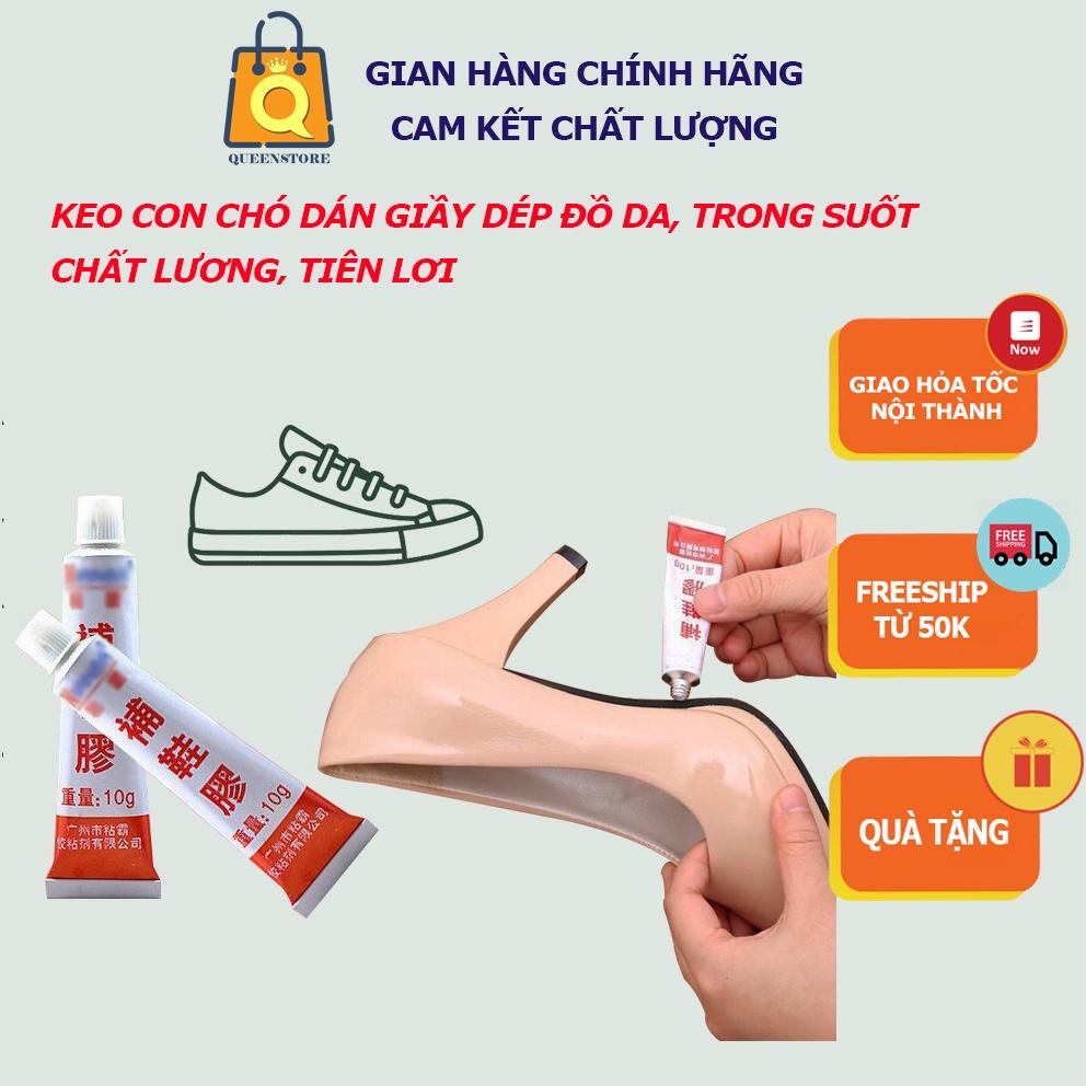 Keo Con Chó Dán Đồ Da Giầy Dép Trong Suốt, Chất Lượng Tiện Lợi - 1 Tuýp