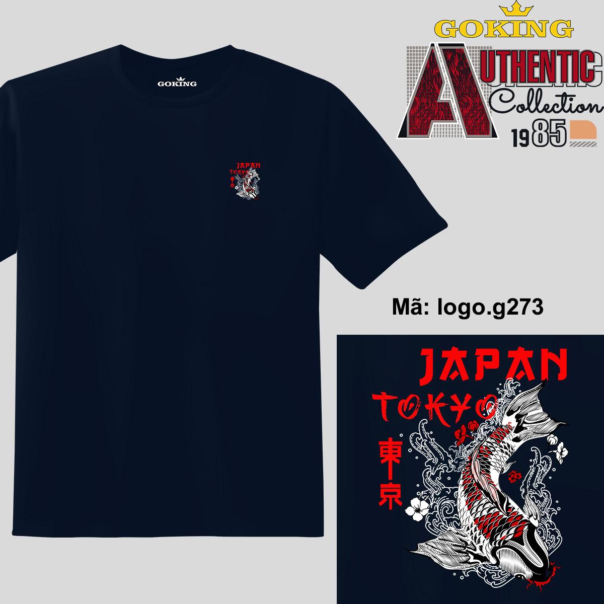 JAPAN, mã logo.g273. Áo thun nam nữ in logo đẹp, form unisex. Áo phông GOKING hàng hiệu, quà tặng cao cấp cho gia đình, cặp đôi, lớp nhóm, doanh nghiệp