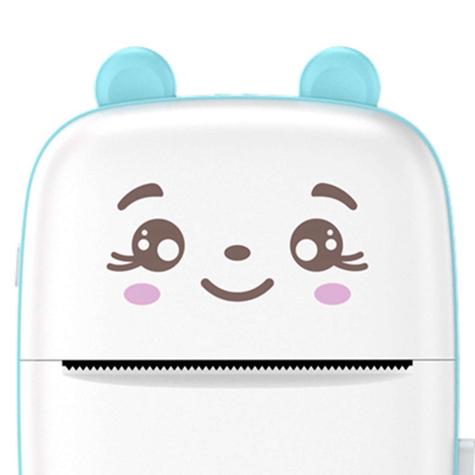 Mini Pocket Printer Blue White