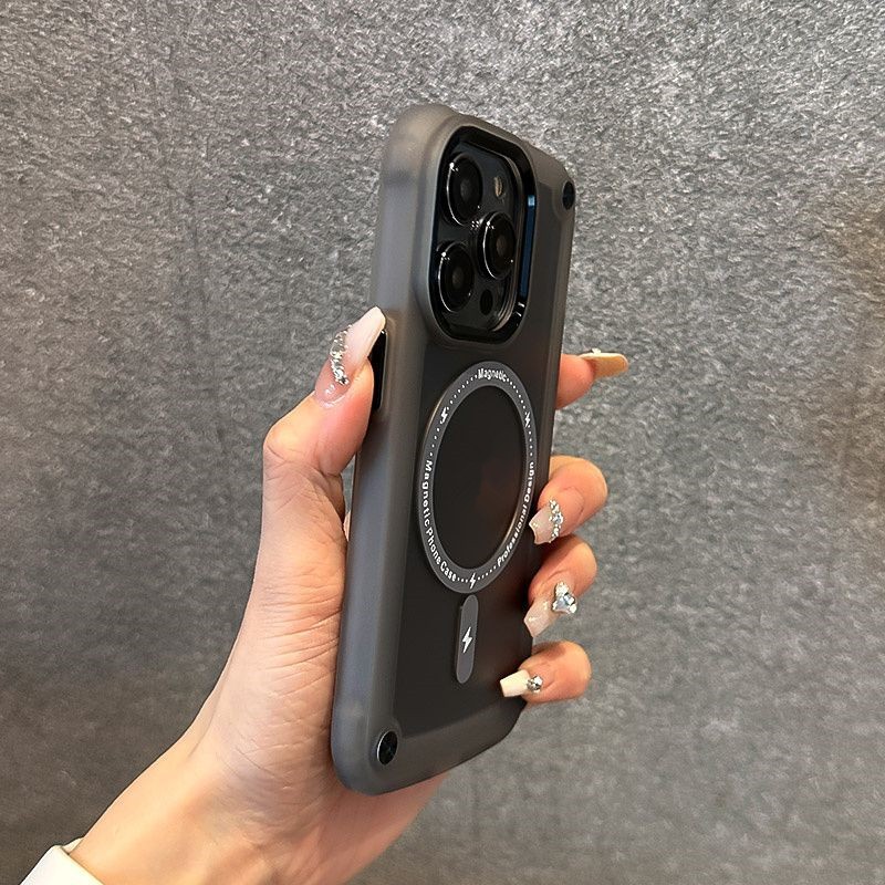 Ốp Điện Thoại mờ Từ Chống Sốc cao cấp Cho iphone 12 13 14 15 Pro max