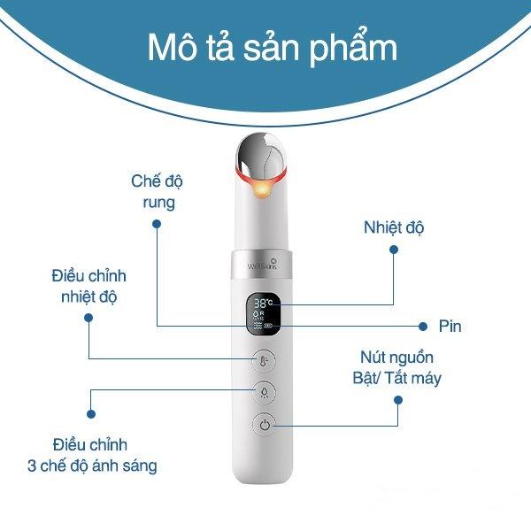 Máy massage mắt Wéllskin MY-300,Máy massage mắt mini cầm tay thế hệ mới ,đánh tan quầng thâm và bọng mắt