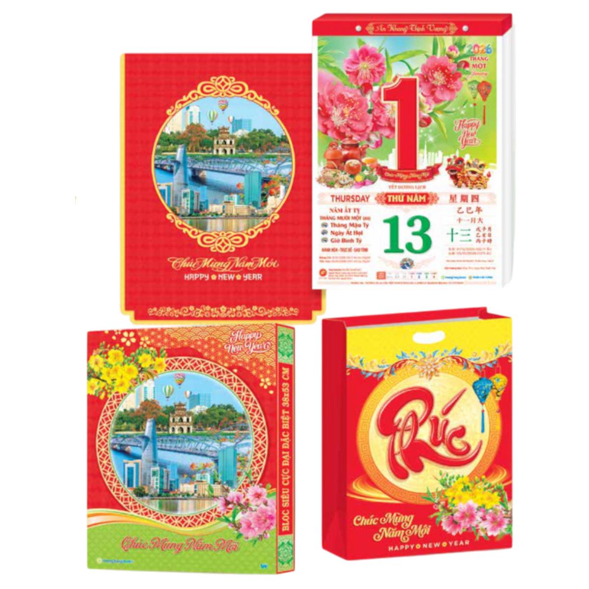 Lịch Bloc Siêu Cực Đại Đặc Biệt - Chủ Đề Phong Cảnh Việt Nam - Hồng Phúc An Khang - Hương Trang HT2