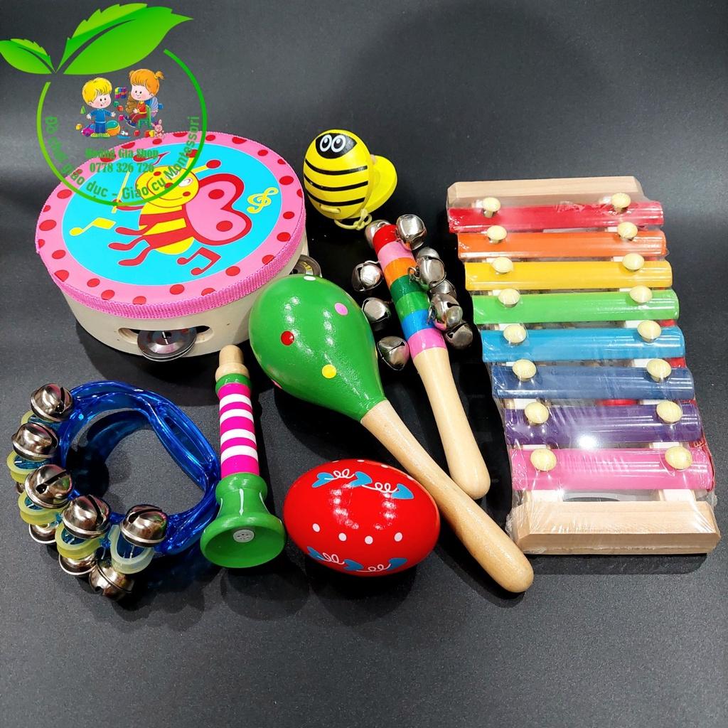 Bộ 8 món nhạc cụ dành cho trẻ 0-3 tuổi