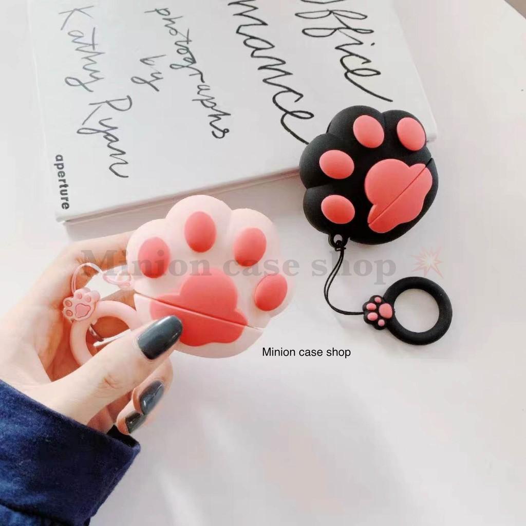 Bao Case Ốp dành cho airpod 1 và 2, tai nghe bluetooth i11,i12, i100, i9s... silicon 3D chân cún cao cấp