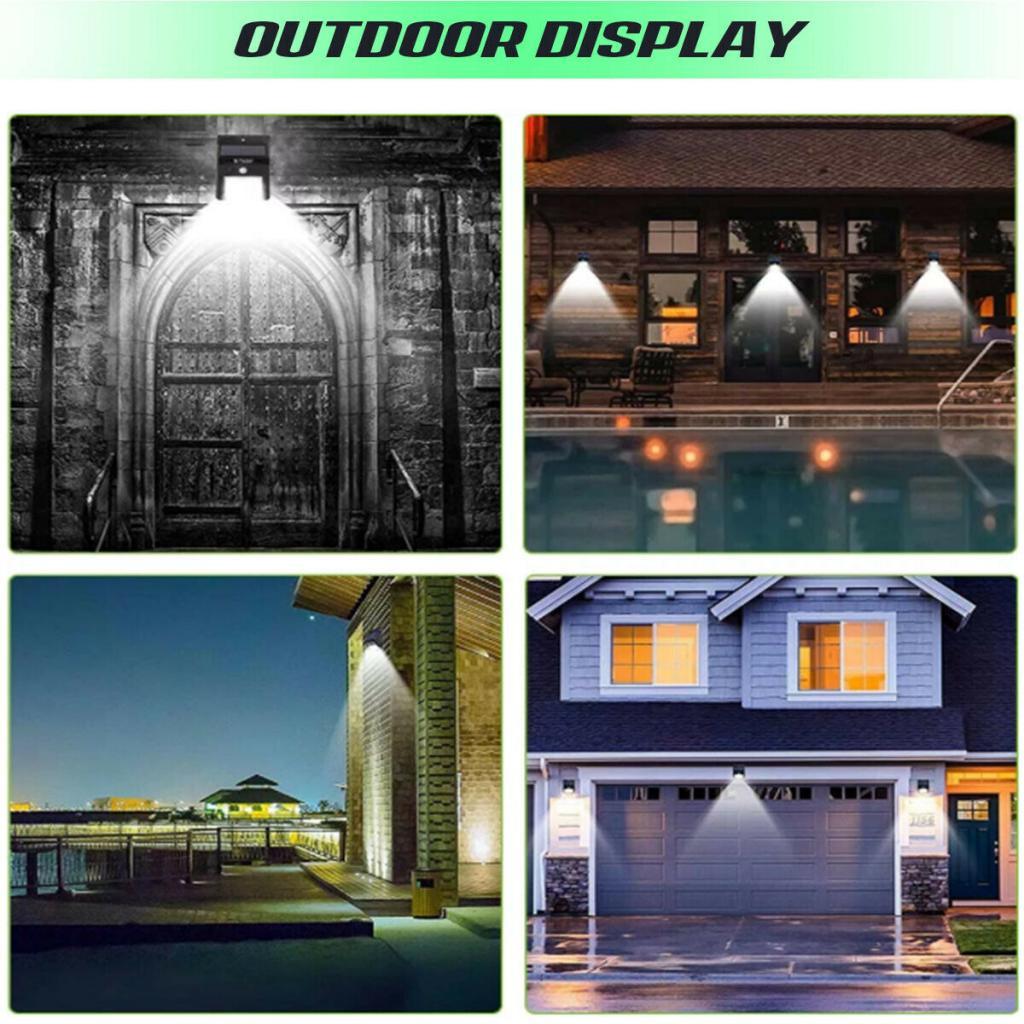 10xSolar Lights Outdoor Waterproof Solar Wall Lamp for Garden Pathway 30 LED