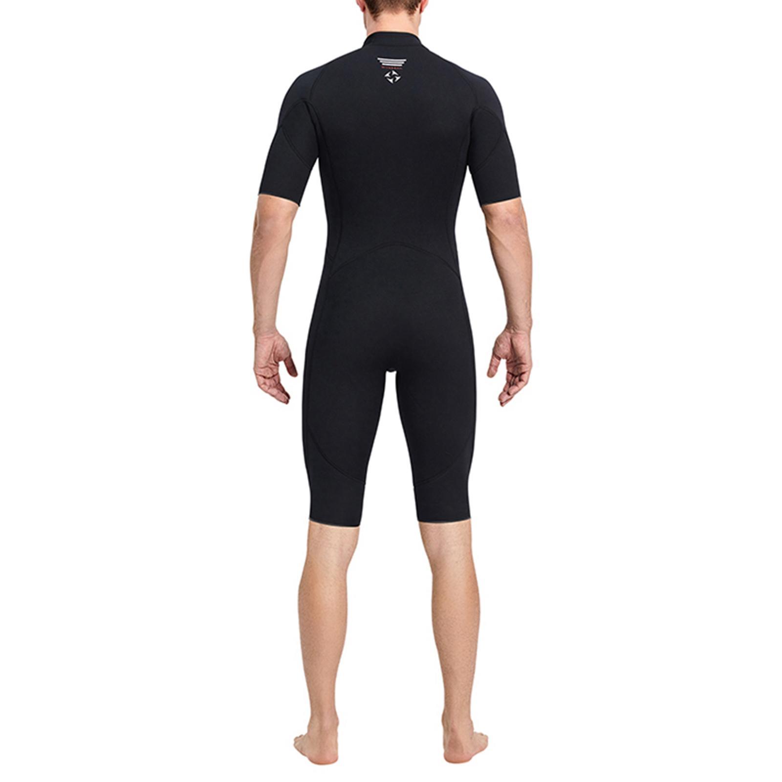 Neoprene 3mm Men Wetsuit Diving Suit Shorts Swimsuit Short Sleeve Wet Suit for Swimming, Canoeing Dive Skin, Snorkeling, Water Sports