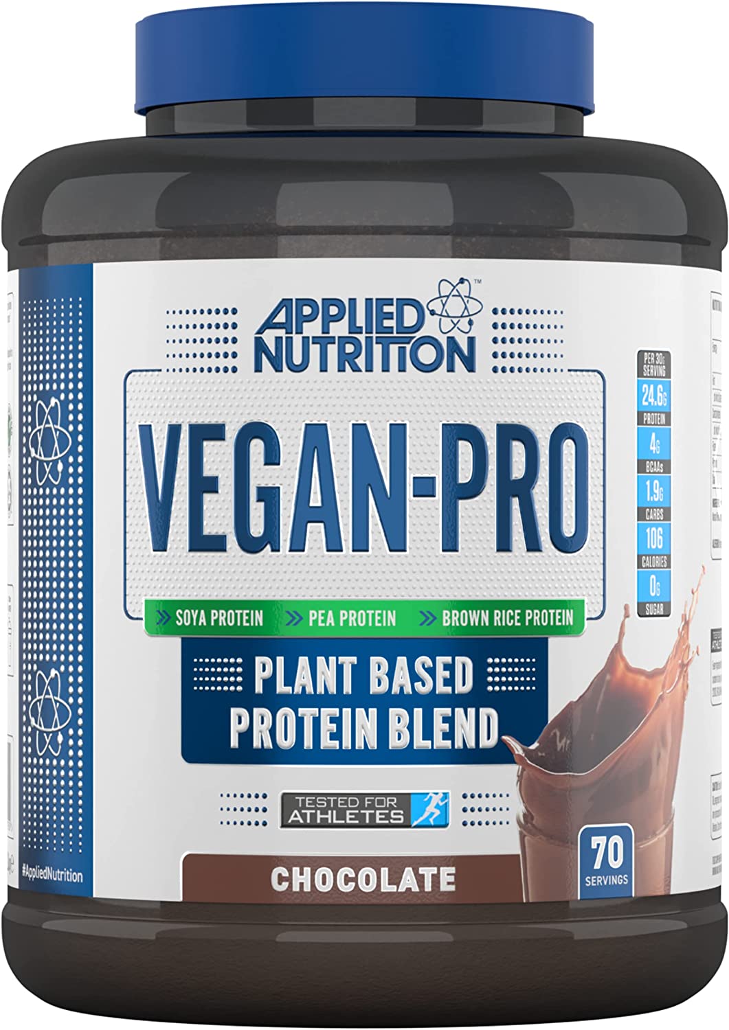 Vegan Pro 2.1kg  Applied Nutrition - Sữa Đạm Thực Vật Tăng Cơ Dành Cho Người Ăn Chay Không Làm Nổi Mụn