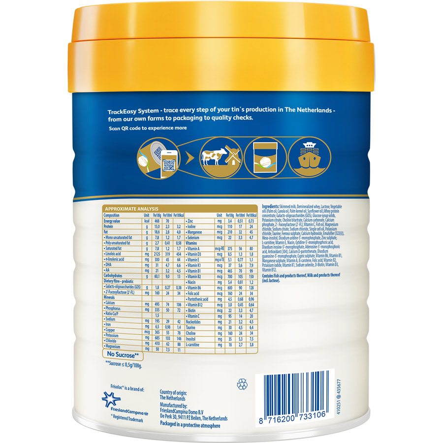 Sữa Bột Friso Gold Pro 2 Cho Trẻ Từ 6-12 Tháng 800g