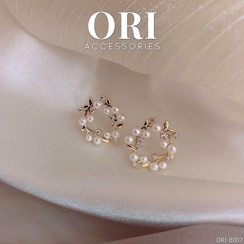 Khuyên tai nữ nhành hoa Alida xinh xắn ORI ACCESSORIES B007