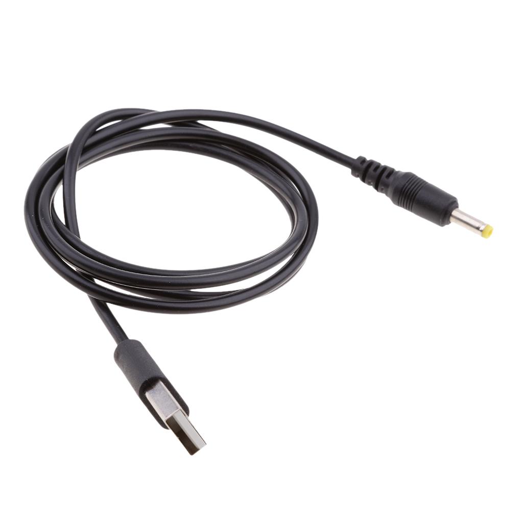 USB DC Power Charging Cable USB-A to 1.7mmx4.0mm DC Tip Plug Charging Cord