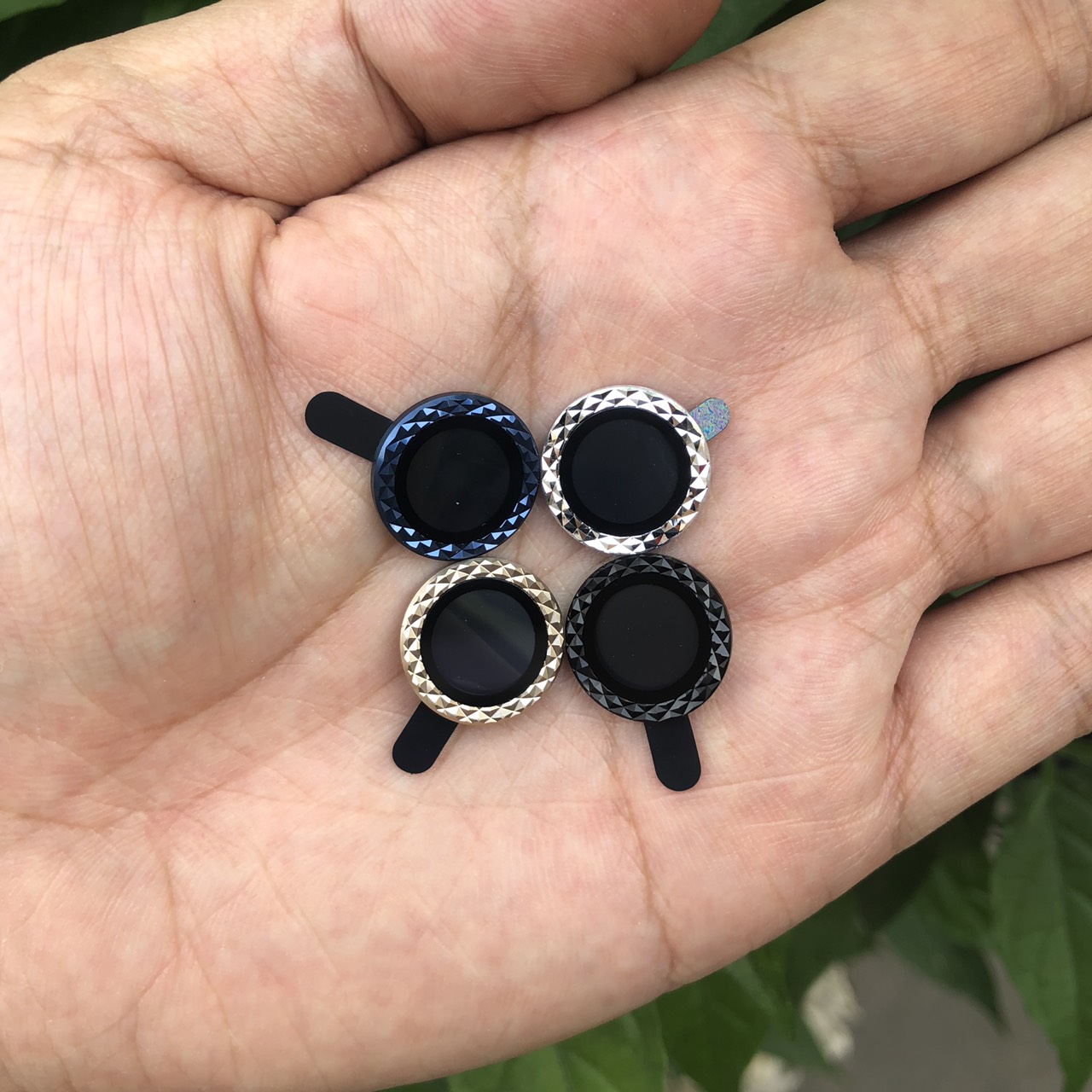 Bộ Vòng Bảo Vệ Camera Dành Cho iPhone 12Pro - 12Pro Max  - Chống Bụi, Hạn chế vân tay & Mờ Camera - Phay Kim Cương Siêu Chất