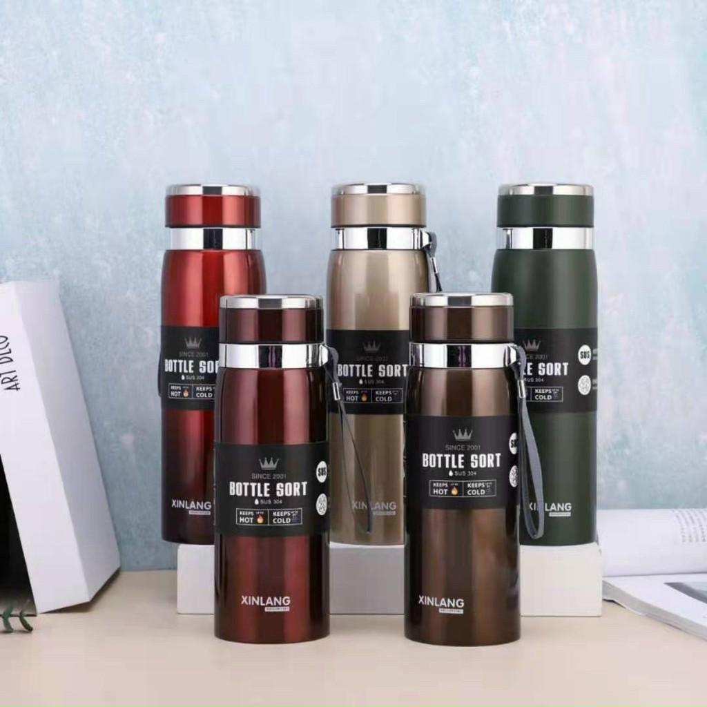 Bình Giữ Nhiệt Nóng, Lạnh Inox 1000ml 2 Lớp, Có Tấm Lọc, Giữ Nhiệt Lên Đến 8 Tiếng -N2