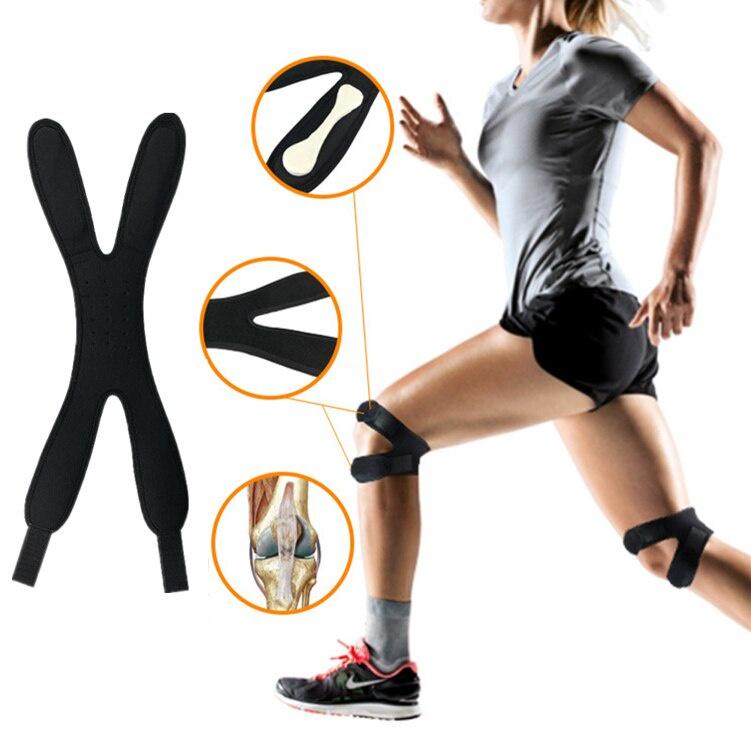 1pc Knee Support Pad Wrap Sleeve Nylon Neoprene Adjustable Breathable Anti Bump Outdoor Fitness Sportswear Leg Protector