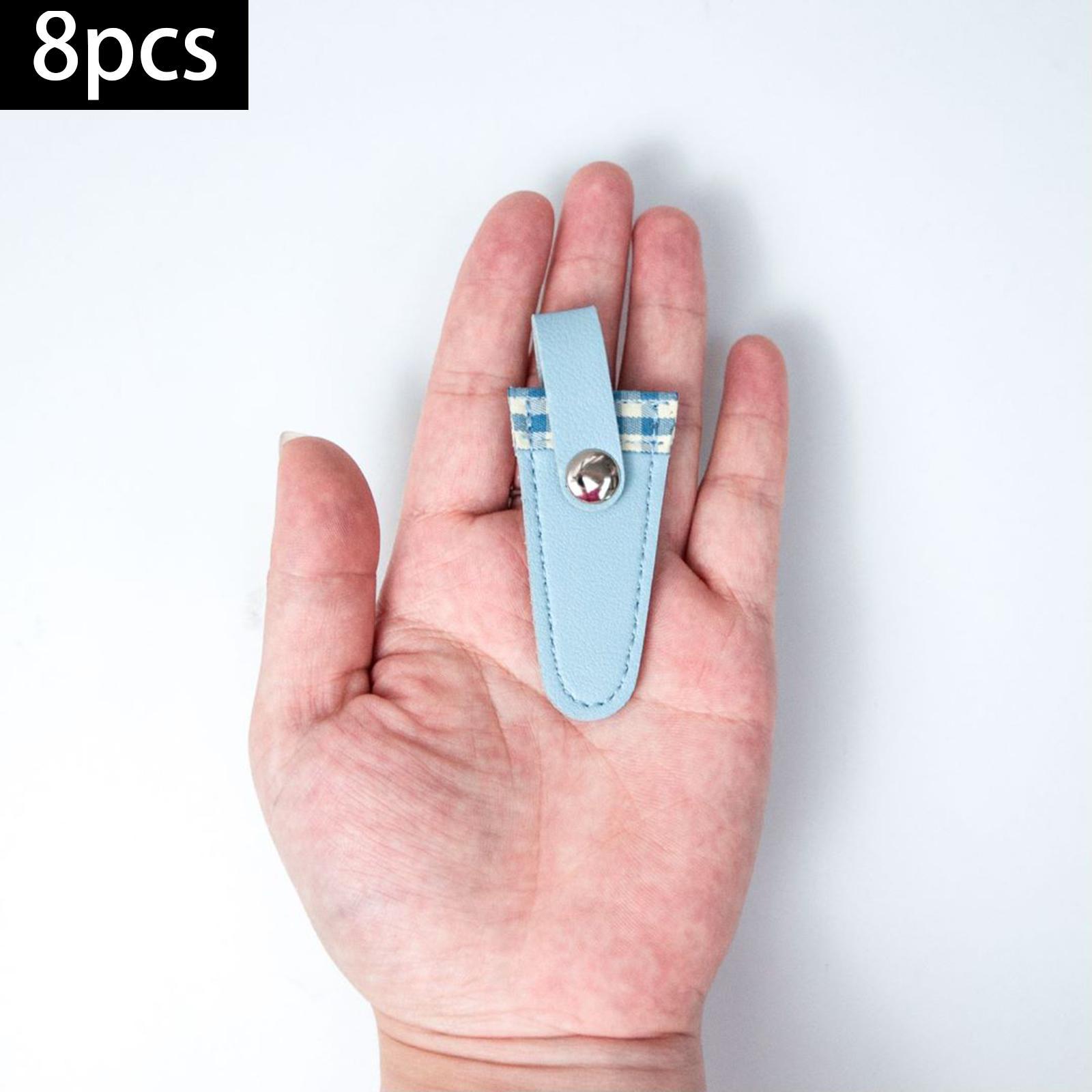 Embroidery Scissors Sheath Cover 8 Pieces Scissors Bag for Quilting Crafts