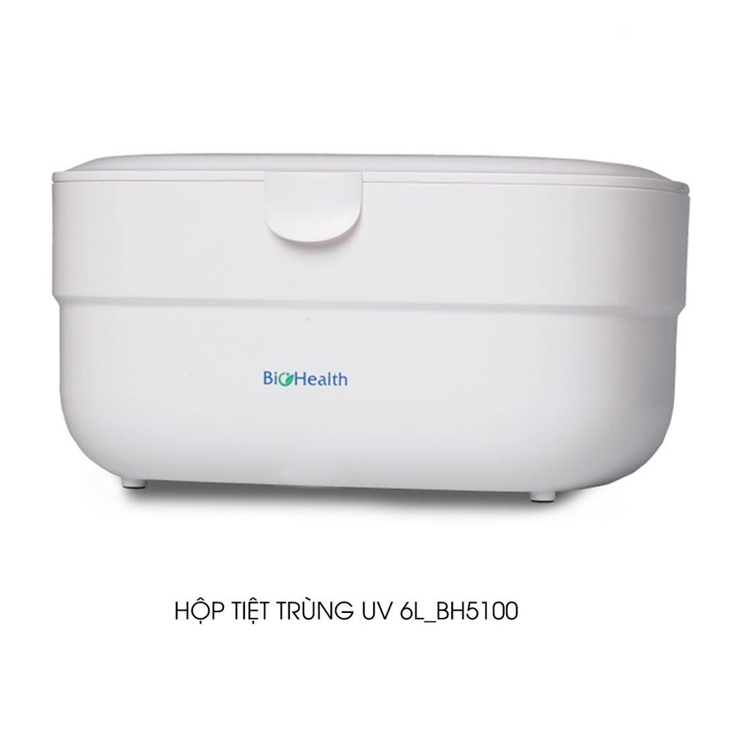 Máy tiệt trùng bình sữa BioHealth BH5100 sử dụng tia UV khử khuẩn cửa trên dung tích 6L