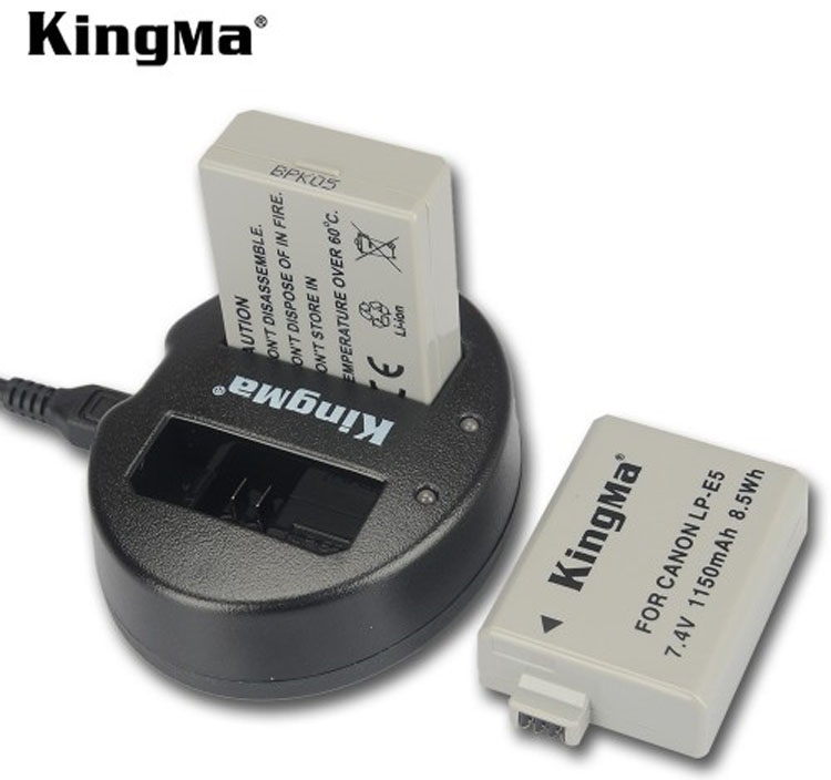 Combo 1 pin 1 sạc Kingma for Canon LP-E5 - Hàng chính hãng